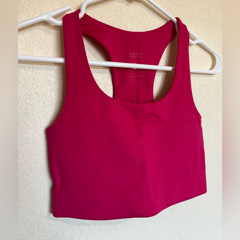 Girlfriend Collective Paloma bra XS fushia